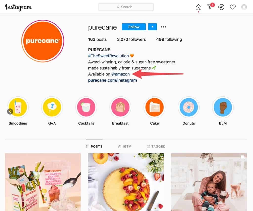 Amazon on social media