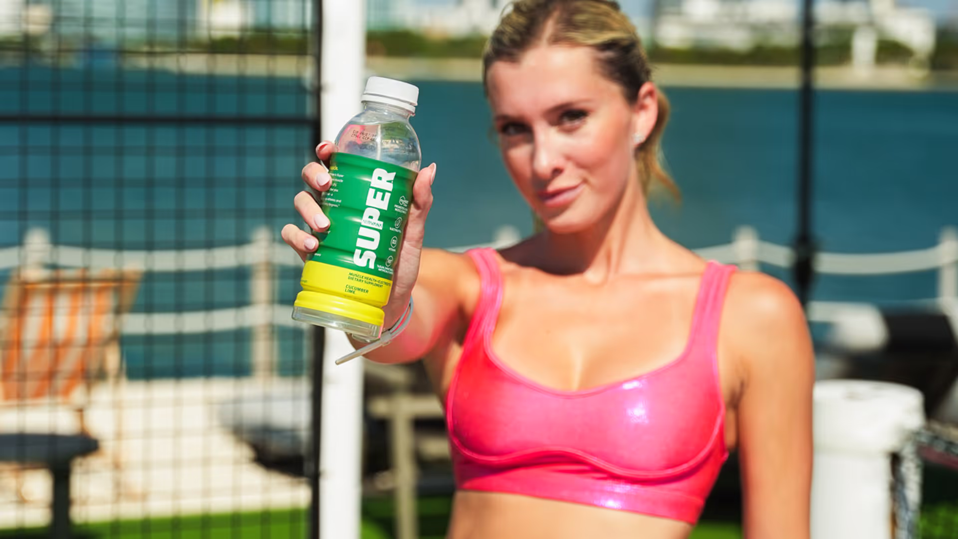 woman holding Nirvana Super